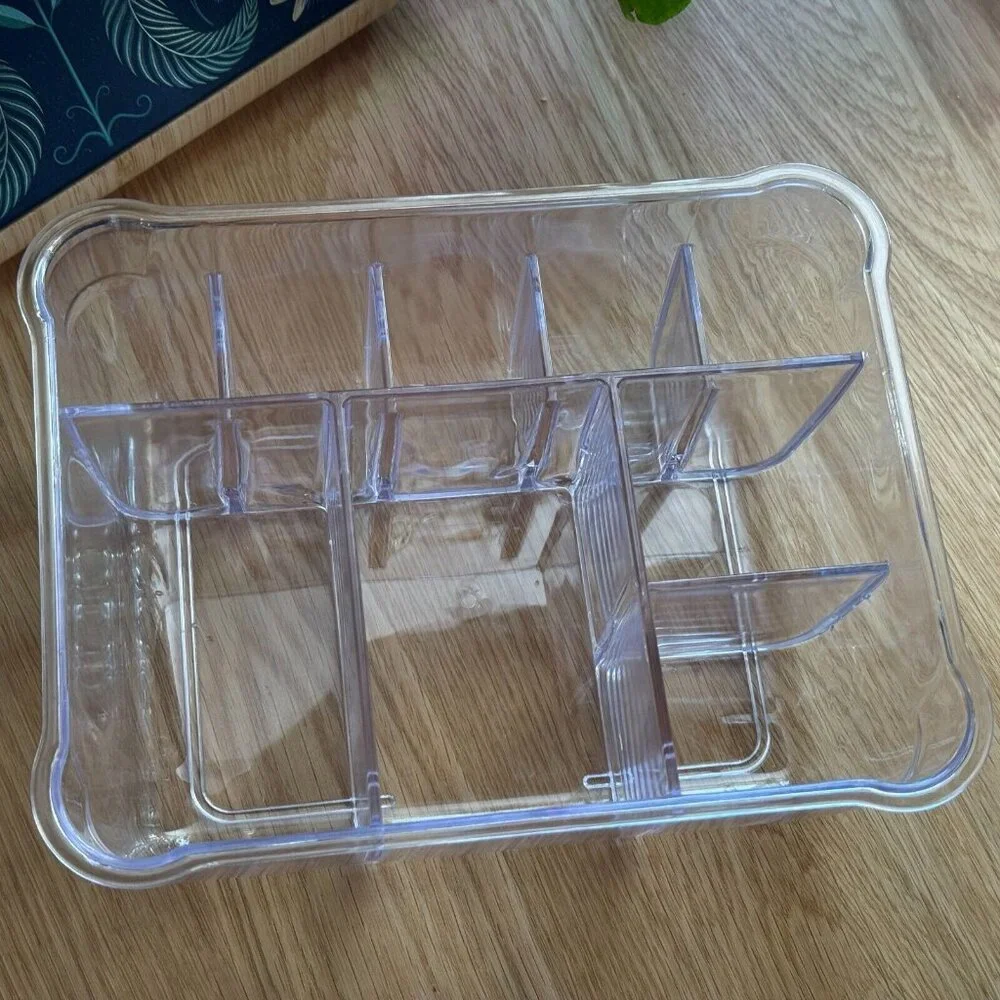 Multi-Function Organizer - Makeup/Tool + Brushes/Office Supplies, Clear